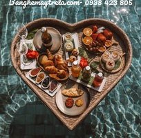 3 Khay nổi đồ ăn- Khay nổi mây nhựa