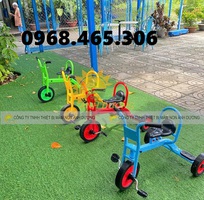 2 Xe đạp 3 bánh mầm non, xe đạp 3 bánh 2 chỗ ngồi nhập khẩu