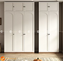 1 Tủ Quần Áo Gỗ Công Nghiệp Màu Trắng Sang Trọng Thời Thượng
