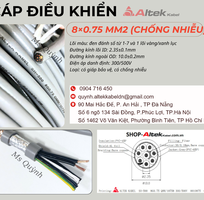 Cáp điều khiển có lưới Altek Kabel 8x0.75mm2 Hà Nội