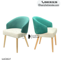 1 Ghế ăn nệm vải khung gỗ sang trọng LUCAS-F tại HCM