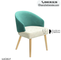 2 Ghế ăn nệm vải khung gỗ sang trọng LUCAS-F tại HCM