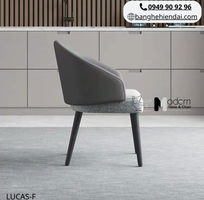 4 Ghế ăn nệm vải khung gỗ sang trọng LUCAS-F tại HCM