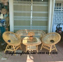 6 Bàn ghế mây nhỏ gọn cánh sen