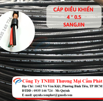 Cáp điều khiển 4 lõi Sangjin 4 x 0.5 chống nhiễu HCM
