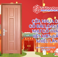 1 Cửa Nhựa Giả Gỗ Đài Loan Đẹp Như Gỗ Thật, Bền Hơn Gấp Nhiều Lần