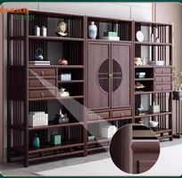 Kệ gỗ trang trí giả cổ   điểm nhấn sang trọng cho không gian sống