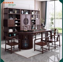 1 Kệ gỗ trang trí giả cổ   điểm nhấn sang trọng cho không gian sống