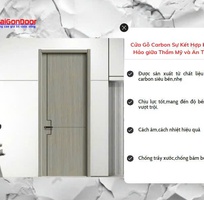 1 Cửa Gỗ Carbon   Siêu Nhẹ, Siêu Bền