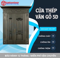 Cửa Thép Vân Gỗ 5D   Đẹp Mãi Với Thời Gian