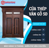 1 Cửa Thép Vân Gỗ 5D   Đẹp Mãi Với Thời Gian