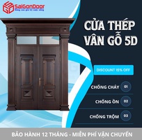 2 Cửa Thép Vân Gỗ 5D   Đẹp Mãi Với Thời Gian