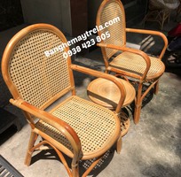 2 Ghế mây có tay lưới mắt cáo