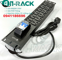 6 Sắn thanh nguồn PDU, ổ điện 12 ổ cắm đa năng 32A có kèm dây nguồn 2M hãng Ancomteck