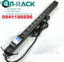 Sắn thanh nguồn PDU, ổ điện 12 ổ cắm đa năng 32A có kèm dây nguồn 2M hãng Ancomteck