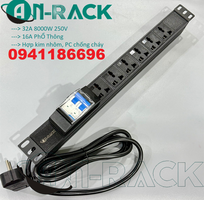 4 Sắn thanh nguồn PDU, ổ điện 12 ổ cắm đa năng 32A có kèm dây nguồn 2M hãng Ancomteck
