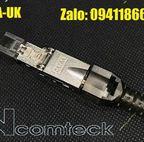 7 Hạt mạng Cat6 UTP ANCOMTECK AC-US6-P100, chân sole đồng rãnh to