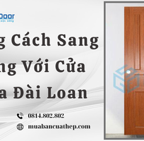1 Phong Cách Sang Trọng Với Cửa Nhựa Đài Loan