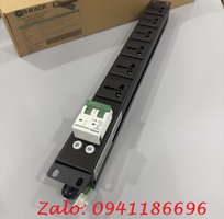 9 Ổ cắm nguồn PDU 6 ổ cắm 3 chấu có MCB 2P 32A kèm dây nguồn dài 2M hãng Anrack