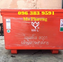2 Thùng đá Hoa Sen 600 lít nhựa dày cao cấp, siêu bền, dùng lâu dài 