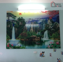 Báo giá tranh kính 3d phong cảnh thiên nhiên sang trọng