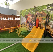 Cầu trượt trẻ em máng trượt đôi, cầu trượt ngoài trời trẻ em, cầu trượt giá rẻ