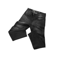 10 Quần jean Defoxx đen xám ống suông co giãn nhẹ