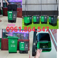 Thùng rác phân loại 2 ngăn 40lit