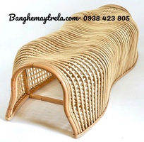 7 Ghế băng mây uốn caro