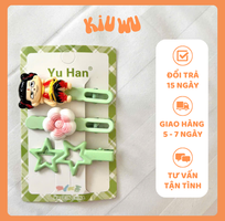 Set 3 Kẹp Tóc Natra Xanh Lá   nhỏ xinh nhưng cực kỳ cuốn hút ✨