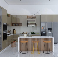 1 Tủ Bếp Nhựa Picomat Phủ Acrylic Bóng Gương