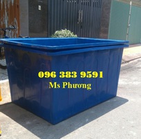 Thùng nhựa chữ nhật 2000 lít chuyên dùng cho sản xuất và bảo quản nông sản