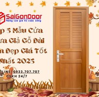 Top 5 Mẫu Cửa Nhựa Giả Gỗ Đài Loan Đẹp Giá Tốt Nhất 2025