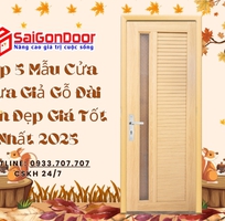 1 Top 5 Mẫu Cửa Nhựa Giả Gỗ Đài Loan Đẹp Giá Tốt Nhất 2025