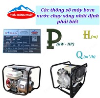 Hướng dẫn đọc thông số máy bơm chạy xăng cho người mới