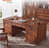2 Bàn ghế giám đốc gỗ sồi   sang trọng, đẳng cấp cho phòng làm việc