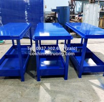 5 Bàn nguội cơ khí mặt gỗ kết hợp bảng treo, bàn thao tác cơ khí