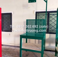 12 Bàn nguội cơ khí mặt gỗ kết hợp bảng treo, bàn thao tác cơ khí