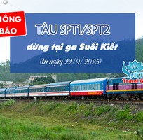 Từ 22/9/2025 tàu SPT1/SPT2 chính thức dừng tại ga Suối Kiết 