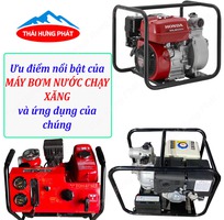 Ưu điểm và ứng dụng của các loại máy xăng bơm nước