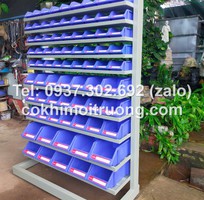 Kệ dụng cụ cơ khí 2 mặt- 80 ngăn, kệ dụng cụ để linh kiện, kệ để ốc vít
