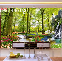 7 Gạch tranh ốp tường tranh gạch 3d vườn hoa HP98282