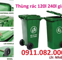 Sỉ lẻ thùng rác 120l 240L 660L giá rẻ tại cần thơ - thùng rác ngăn phân loại đủ kích thước- lh 0911