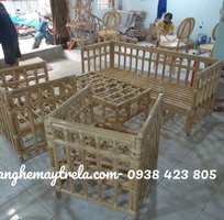 5 Sofa mây vuông đơn giản