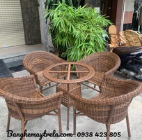 5 Bàn ghế ăn đan dây nhựa 5 Bàn ghế ăn đan dây nhựa