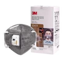 Khẩu trang 3M   9541V   than hoạt tính, có van  Quai đeo qua tai