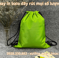 1 Xưởng Balo dây rút xanh lá bánh mì ship