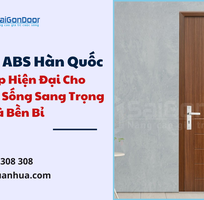 2 Cửa Nhựa ABS Hàn Quốc   Giải Pháp Hiện Đại Cho Không Gian Sống Sang Trọng Và Bền Bỉ