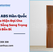 3 Cửa Nhựa ABS Hàn Quốc   Giải Pháp Hiện Đại Cho Không Gian Sống Sang Trọng Và Bền Bỉ