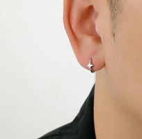 Khuyên tai bạc nam unisex cho giới trẻ   chất riêng trong từng chi tiết nhỏ